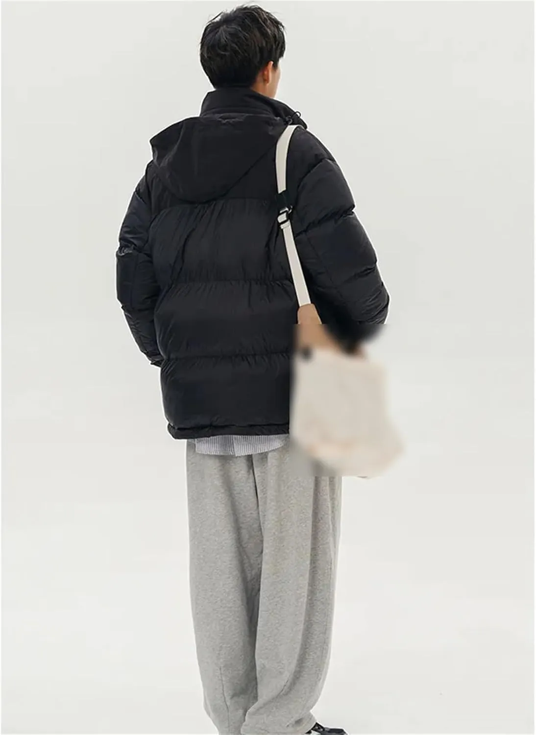 Hooded Jacket Men Winter Patchwork Windproof Coat Parkas Thick Warm Plus Size Cotton-Padded Windbreaker