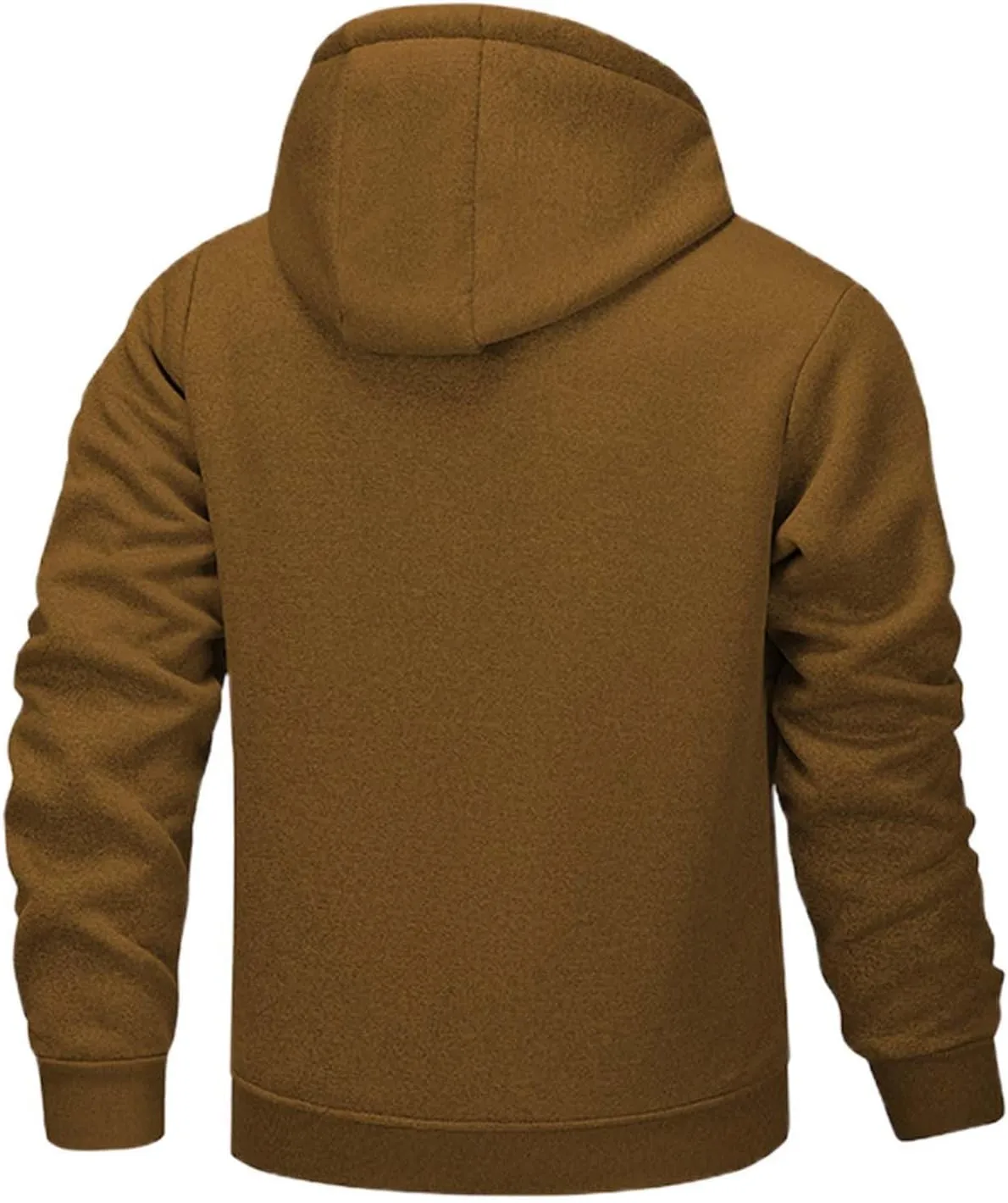 Hoodies for Men Heavyweight Fleece Lined Hoodie Thick Winter Pullover Warm Hooded Sweatshirt Thermal Windproof Jacket