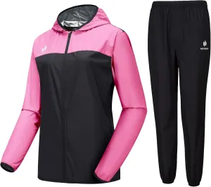 HOTSUIT Sauna Suit for Women Sweat Suits Gym Workout Exercise Sauna Jacket Pant Full Body