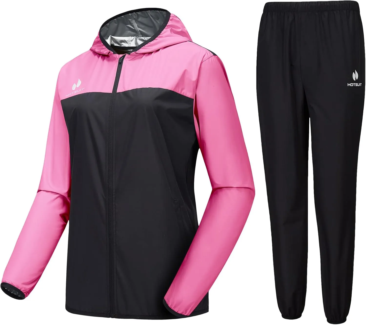 HOTSUIT Sauna Suit for Women Sweat Suits Gym Workout Exercise Sauna Jacket Pant Full Body