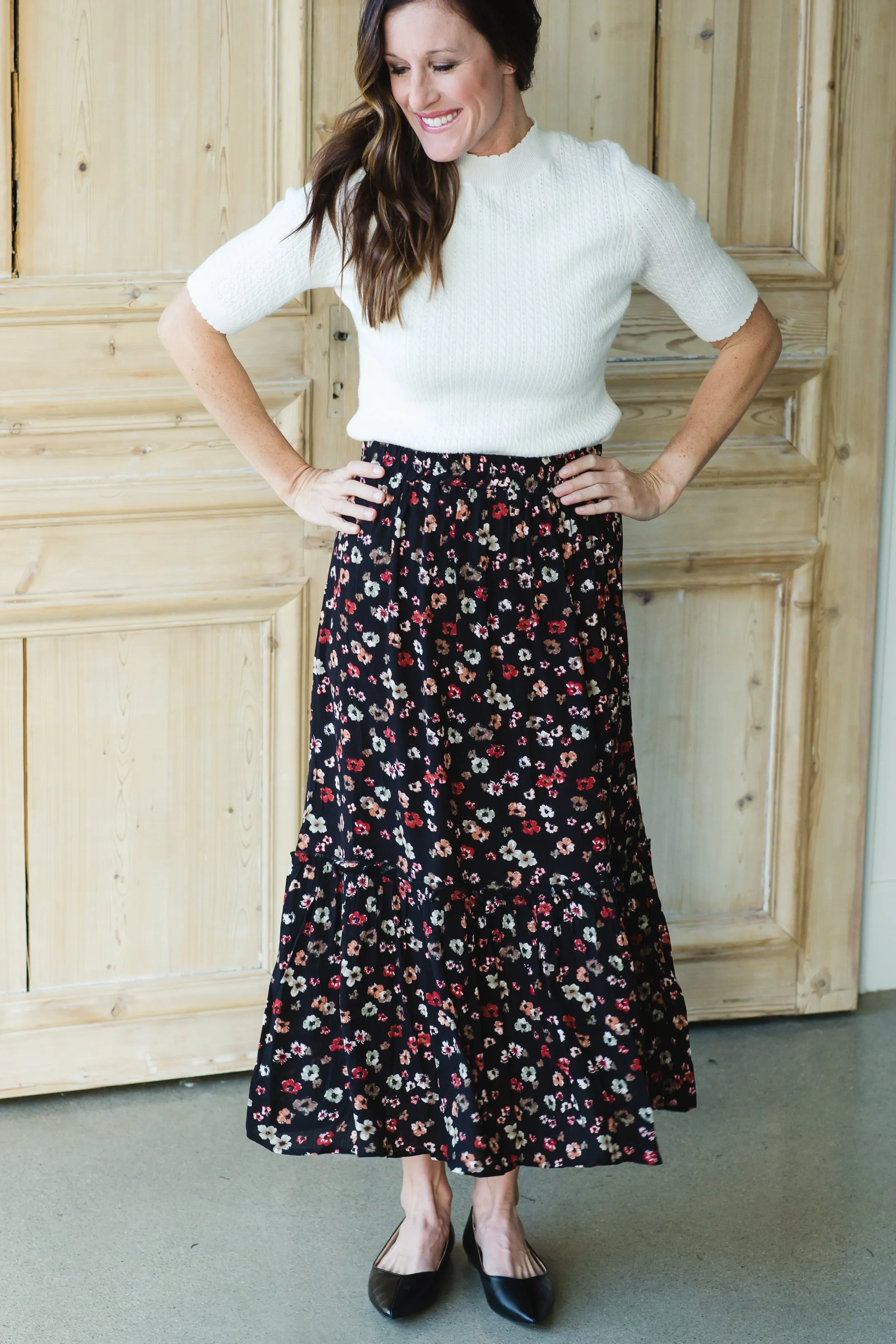 Ivory Scalloped Edge Sweater - FINAL SALE