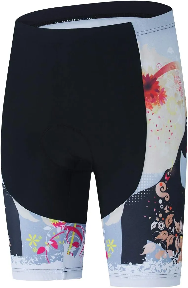 JPOJPO Women's Cycling Jersey Set Short Sleeve with 5D Padded Bike Shorts Breathable Quick-Dry Shirt 3-Pockets