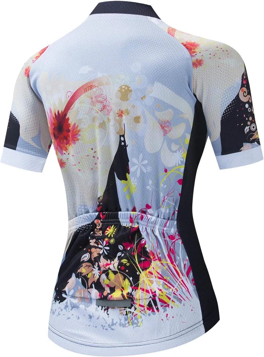 JPOJPO Women's Cycling Jersey Set Short Sleeve with 5D Padded Bike Shorts Breathable Quick-Dry Shirt 3-Pockets