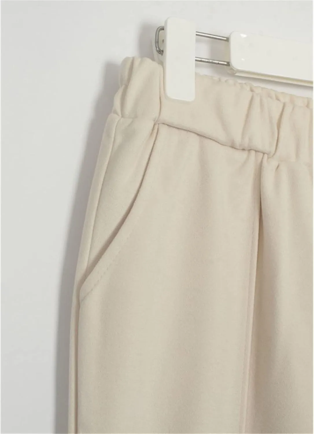 Kelsiop Women's Harem Pants Casual Elastic Waist Basic Pocket Office Trousers