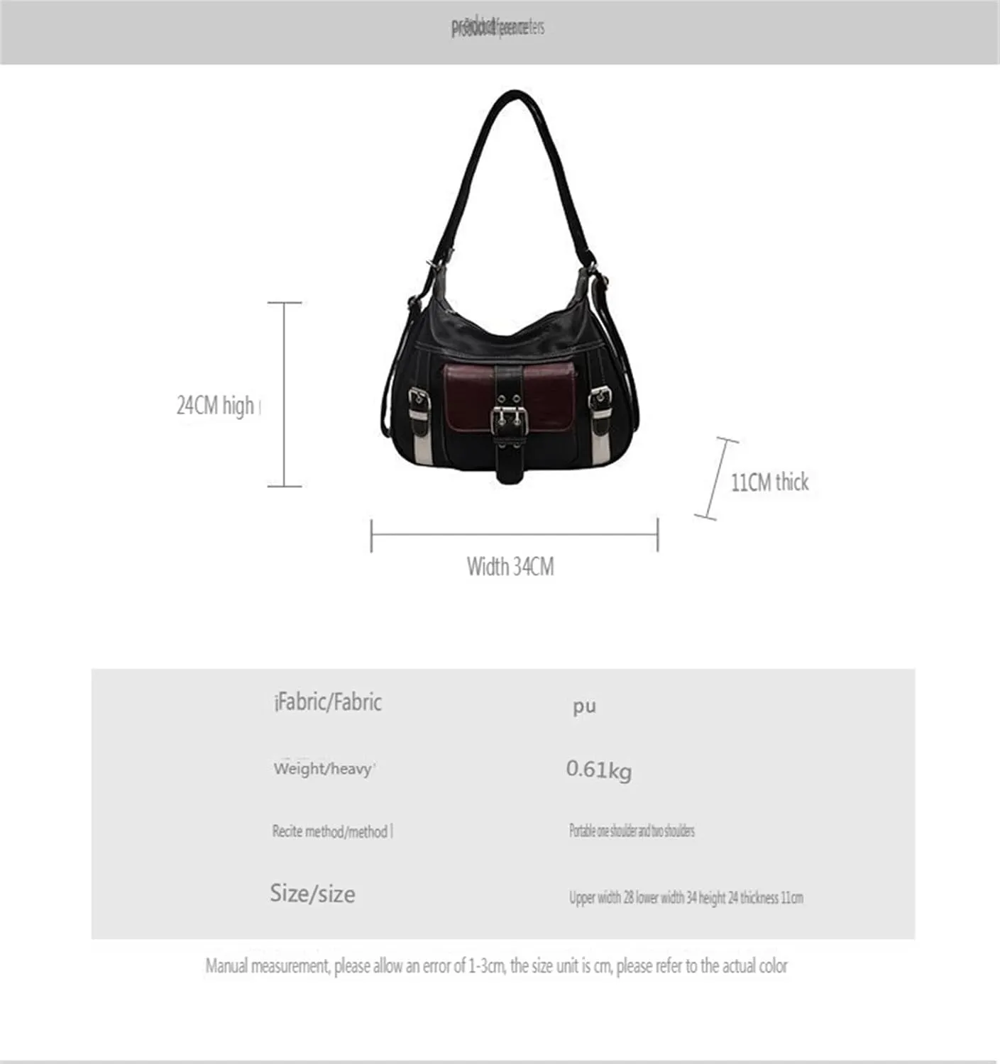 Ladies Soft Leather Single Shoulder Double Handbag