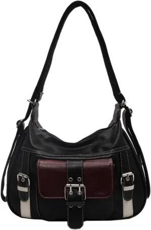 Ladies Soft Leather Single Shoulder Double Handbag