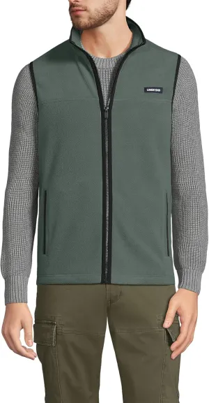 Lands' End Men's Full Zip Fleece Vest