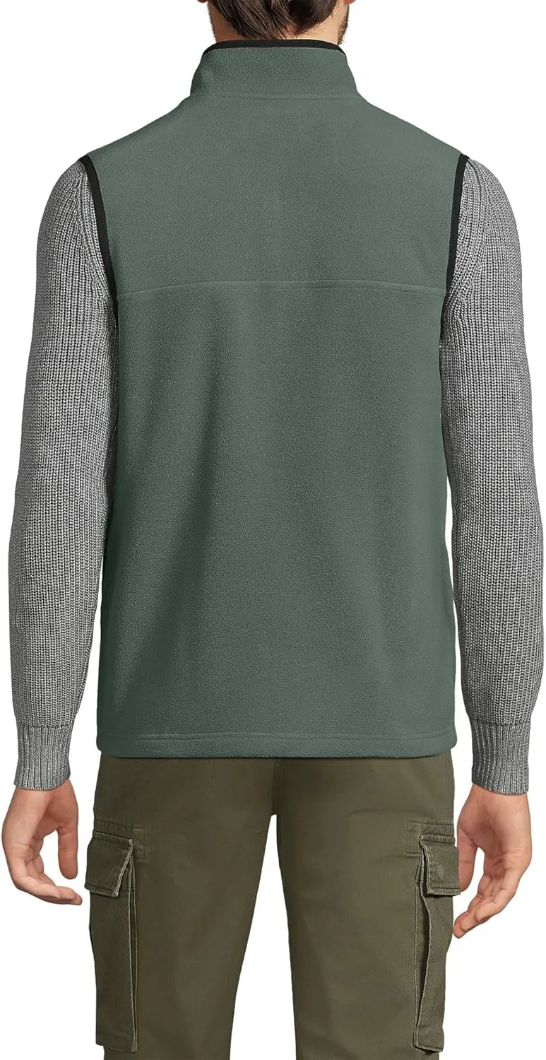 Lands' End Men's Full Zip Fleece Vest