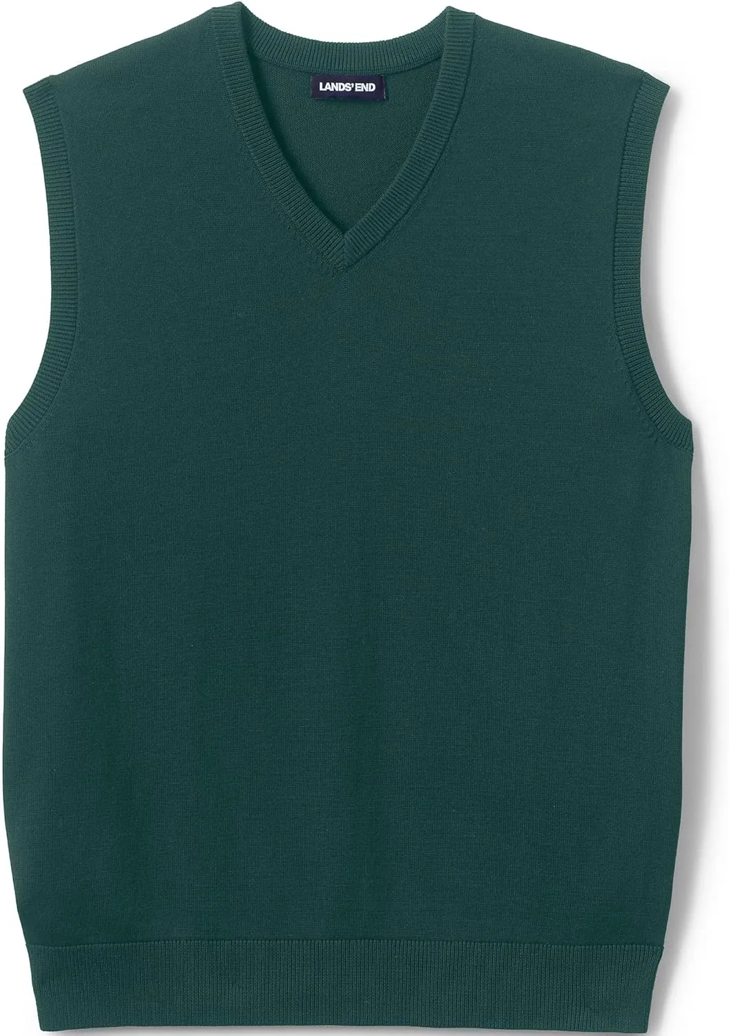 Lands' End School Uniform Men's Cotton Modal Fine Gauge Sweater Vest