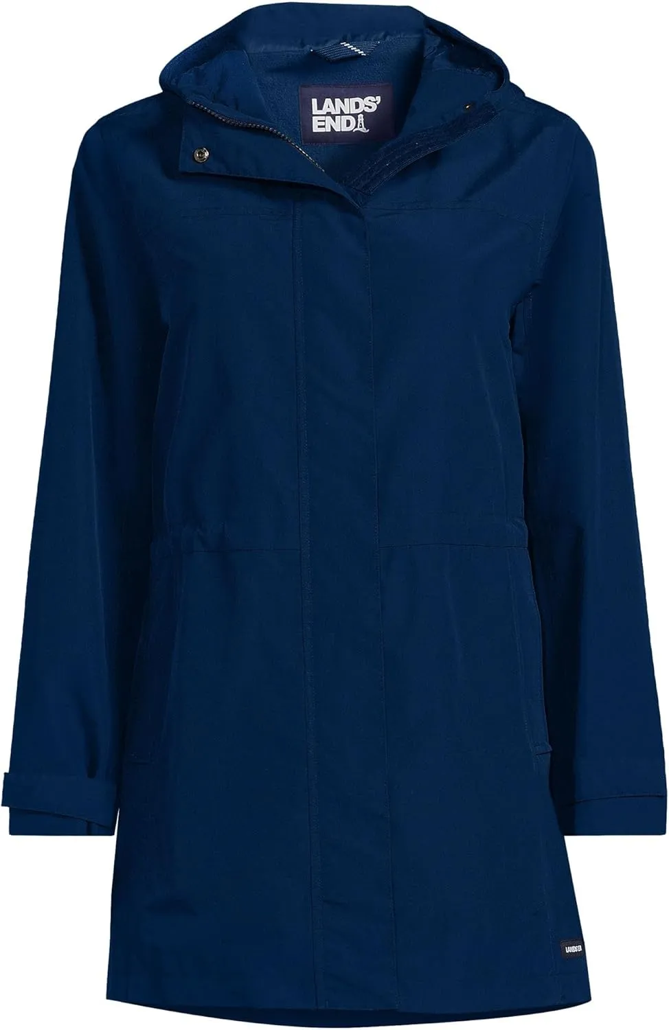 Lands' End Women's Squall Waterproof Hooded Raincoat