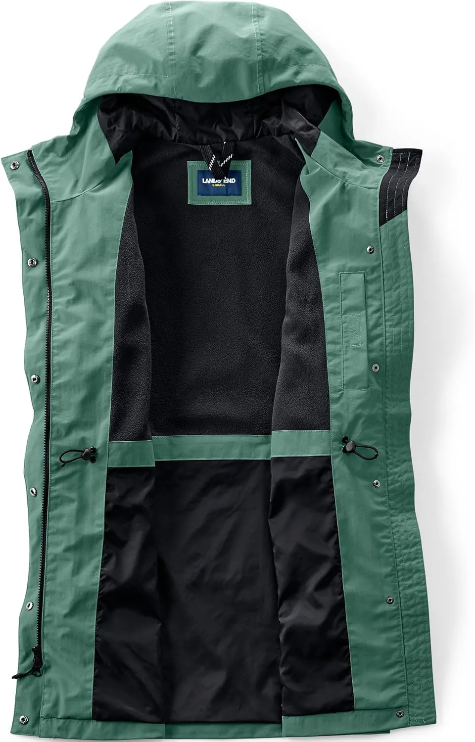 Lands' End Women's Squall Waterproof Hooded Raincoat