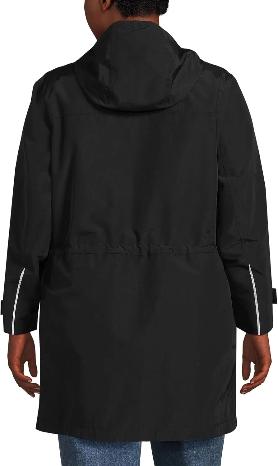 Lands' End Women's Squall Waterproof Hooded Raincoat