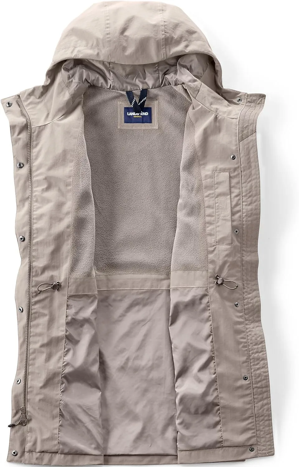 Lands' End Women's Squall Waterproof Hooded Raincoat