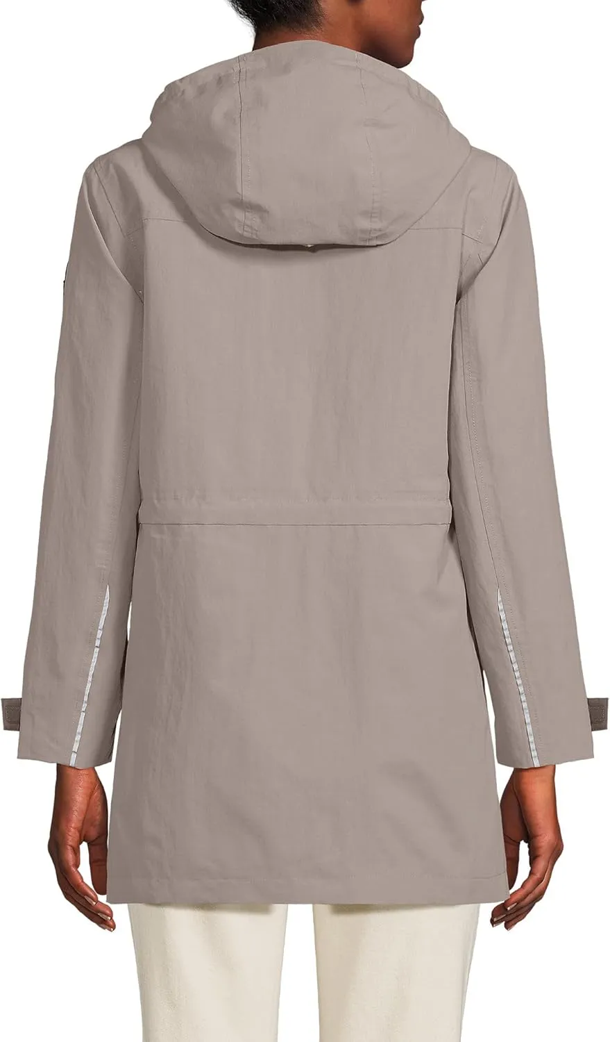 Lands' End Women's Squall Waterproof Hooded Raincoat