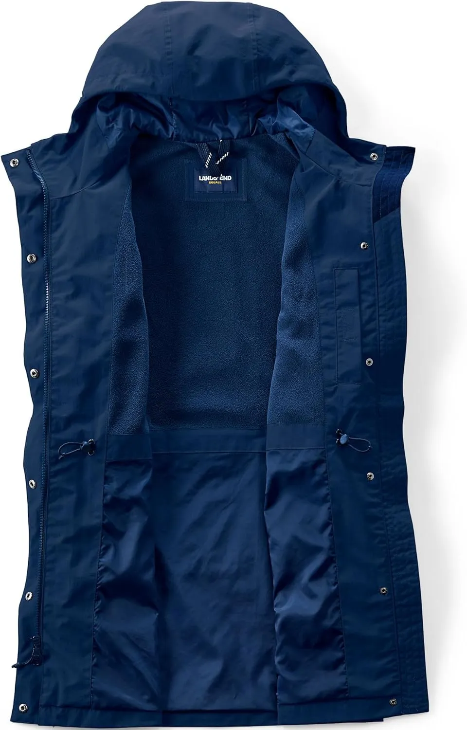 Lands' End Women's Squall Waterproof Hooded Raincoat