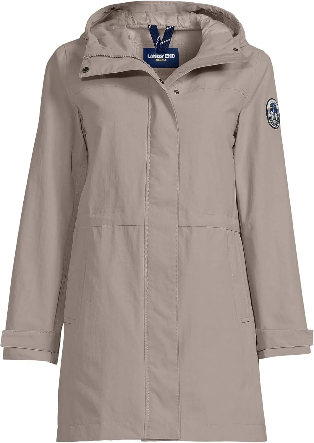 Lands' End Women's Squall Waterproof Hooded Raincoat