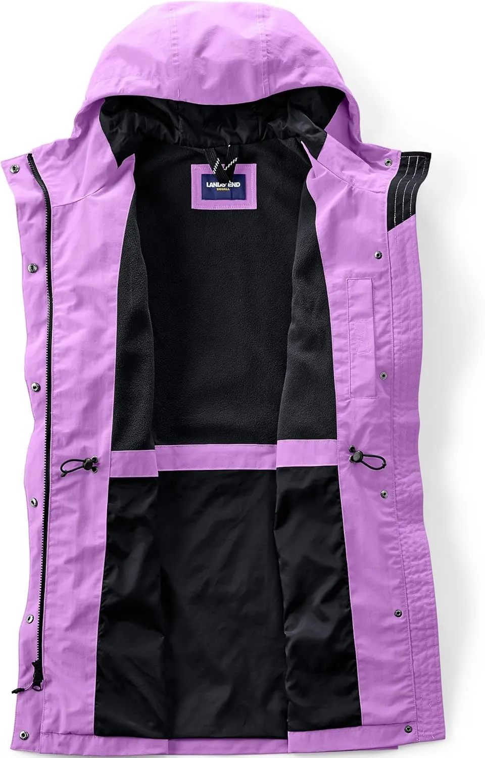 Lands' End Women's Squall Waterproof Hooded Raincoat