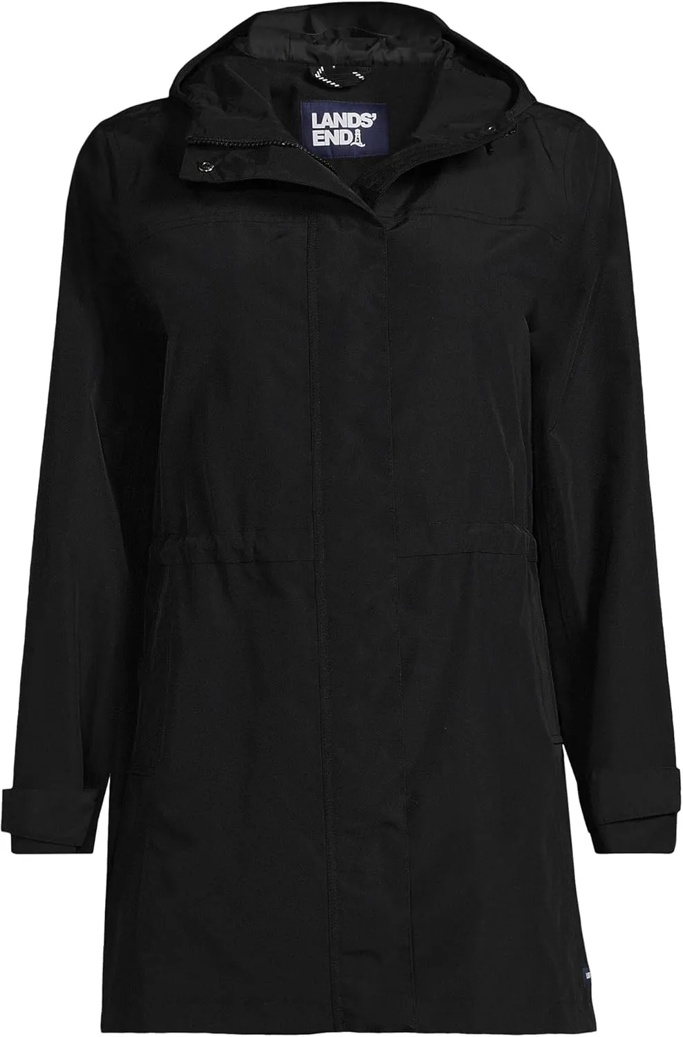 Lands' End Women's Squall Waterproof Hooded Raincoat