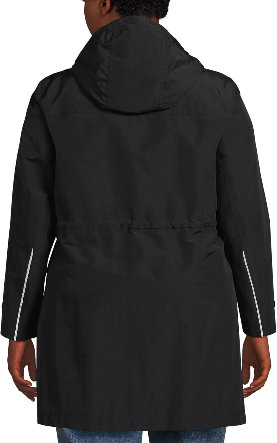 Lands' End Women's Squall Waterproof Hooded Raincoat