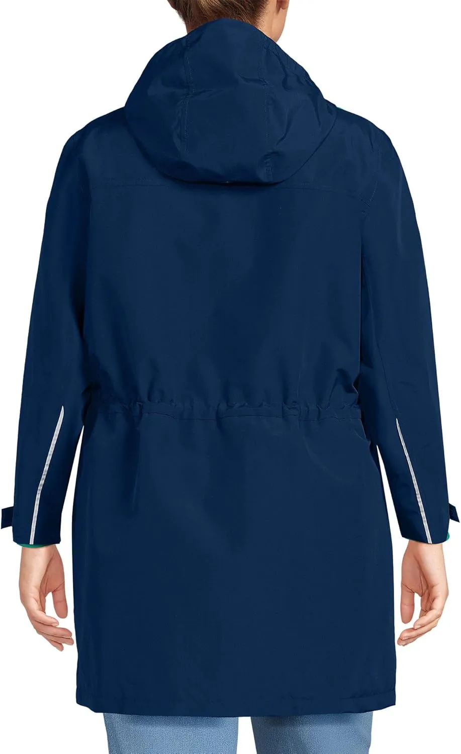 Lands' End Women's Squall Waterproof Hooded Raincoat