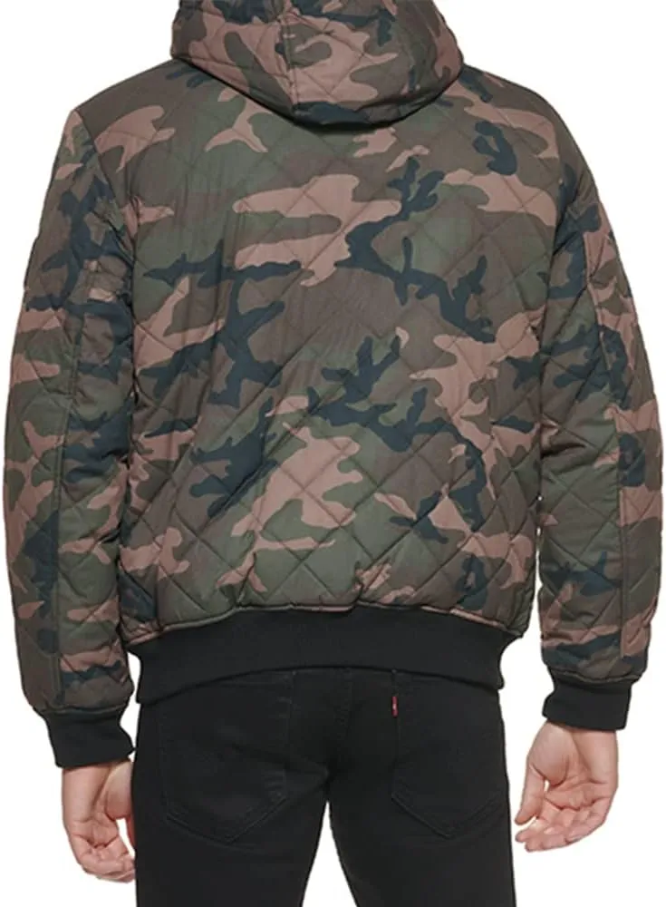 Levi's Men's Diamond Quilted Sherpa Lined Bomber Jacket