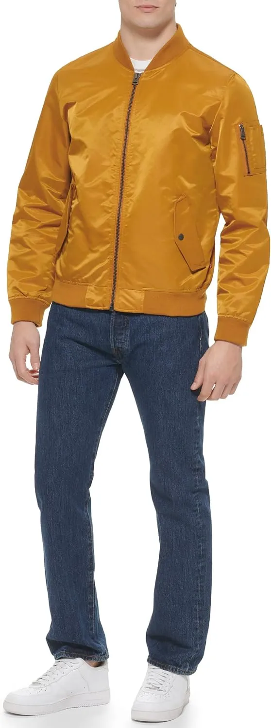 Levi's Men's MA-1 Flight Lightweight Zip-Up Bomber Jacket