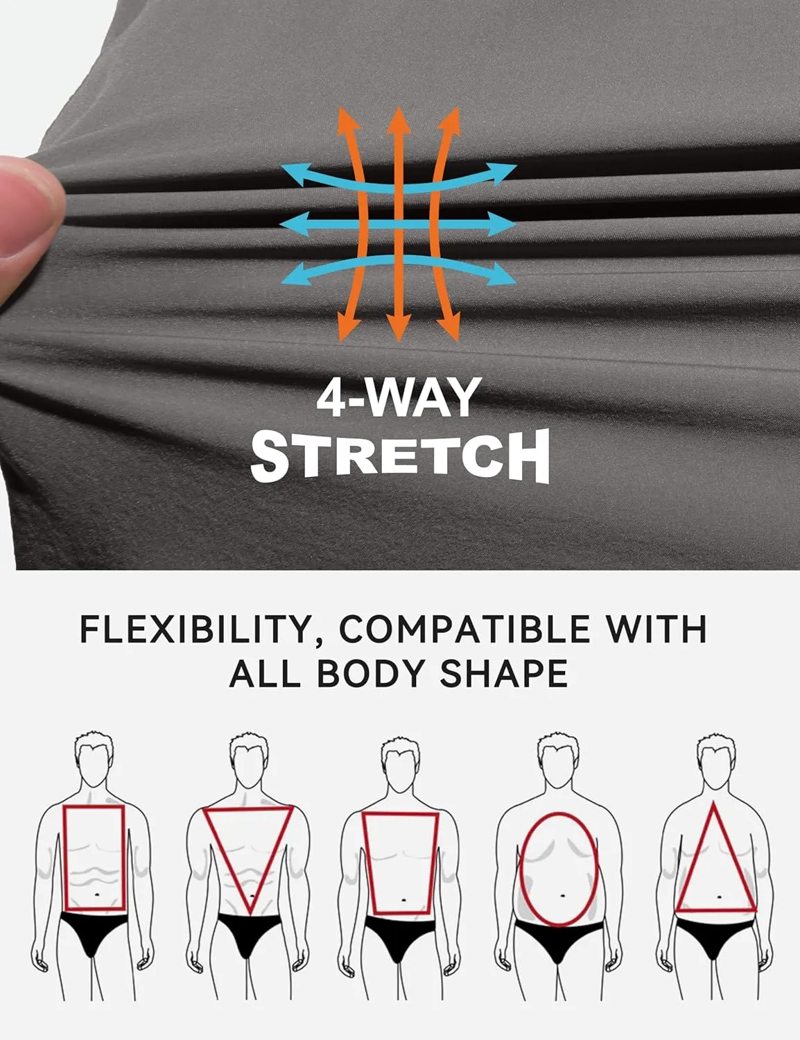 Little Donkey Andy Men's Quick Dry Vest Sleeveless Summer Stretchy Windproof Jacket for Golfing Cycling Running