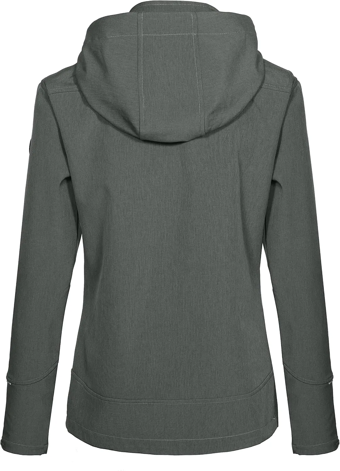 Little Donkey Andy Women's Softshell Jacket Ski Jacket with Removable Hood, Fleece Lined