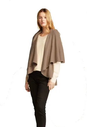 Look By M Women's Basic Shawl Vest