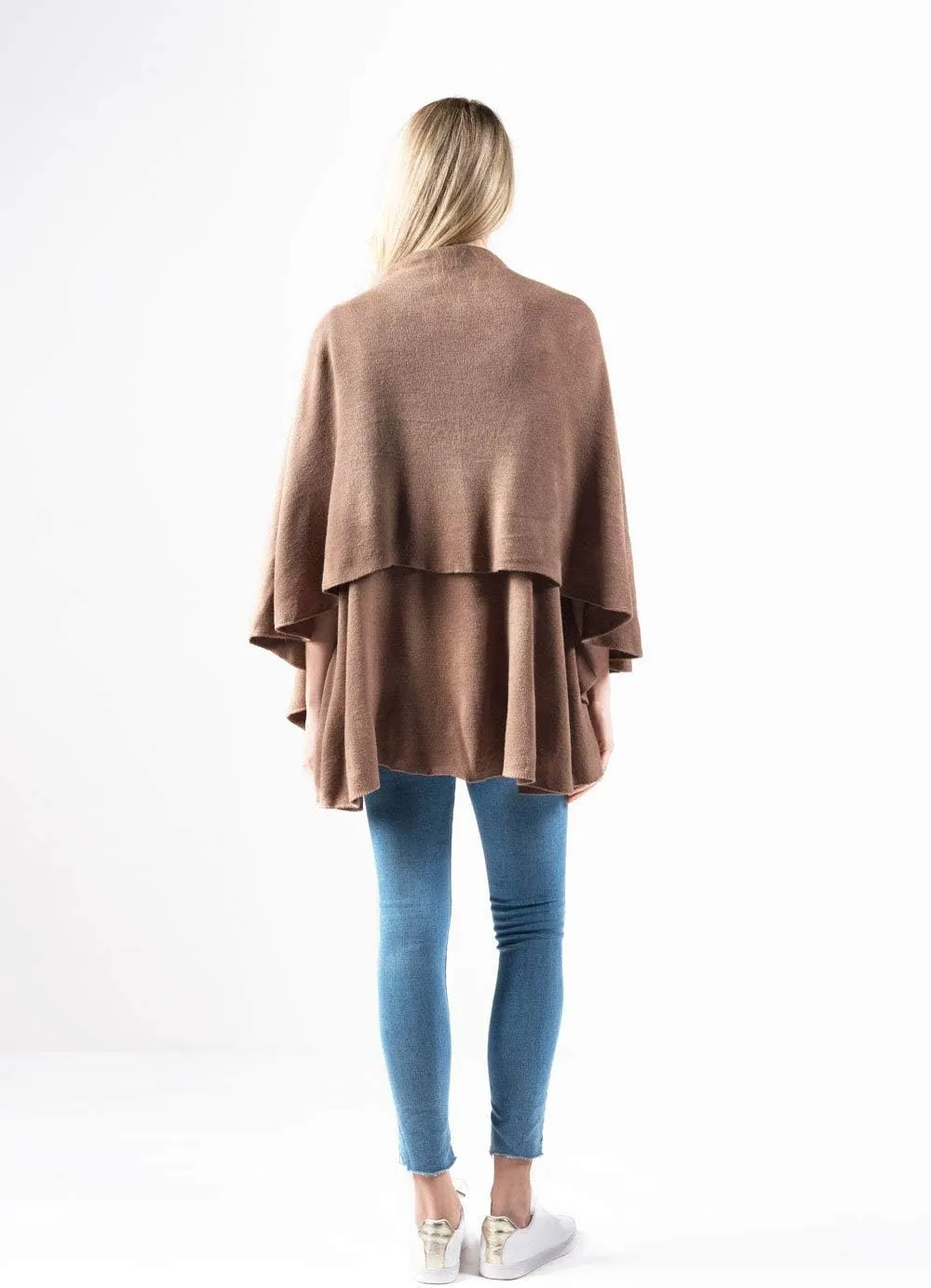 Look By M Women's Basic Shawl Vest