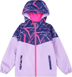 M2C Boys Girls Hooded Color Block Waterproof Fleece Lined Windbreaker Jacket
