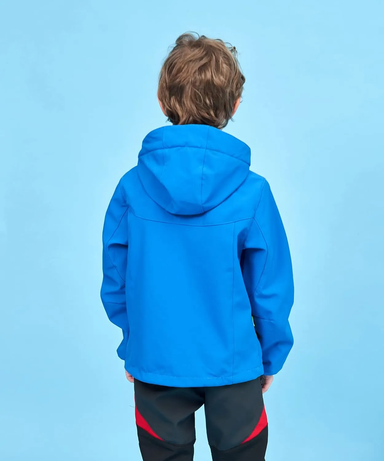 M2C Boys Girls Hooded Windbreaker Fleece Lined Softshell Jacket