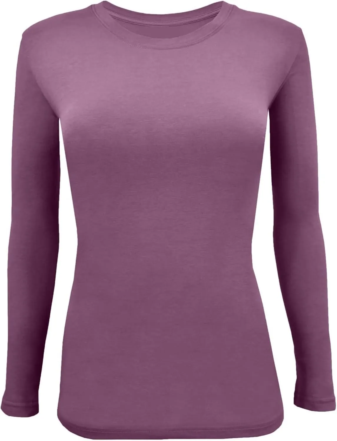M&M SCRUBS Women's Under Scrub Tee Crew Neck Long Sleeve T-Shirt 5 - Pack