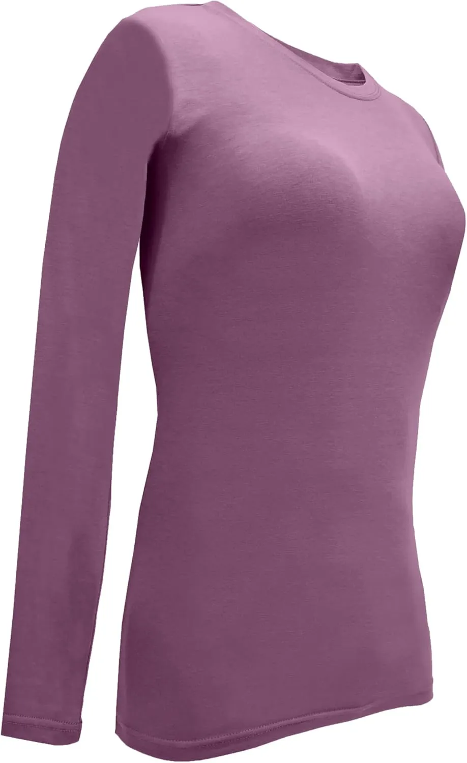 M&M SCRUBS Women's Under Scrub Tee Crew Neck Long Sleeve T-Shirt 5 - Pack