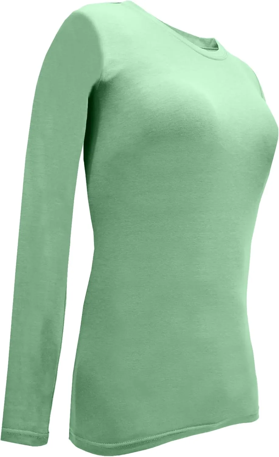 M&M SCRUBS Women's Under Scrub Tee Crew Neck Long Sleeve T-Shirt 5 - Pack