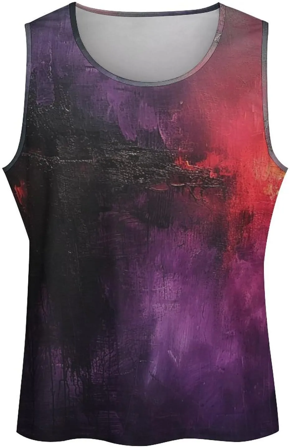 MARSVOVO Graphic Tank Tops for Men Summer 2024 Vintage Graffiti Casual Breathable Quick-Dry Muscle Soft Underwear