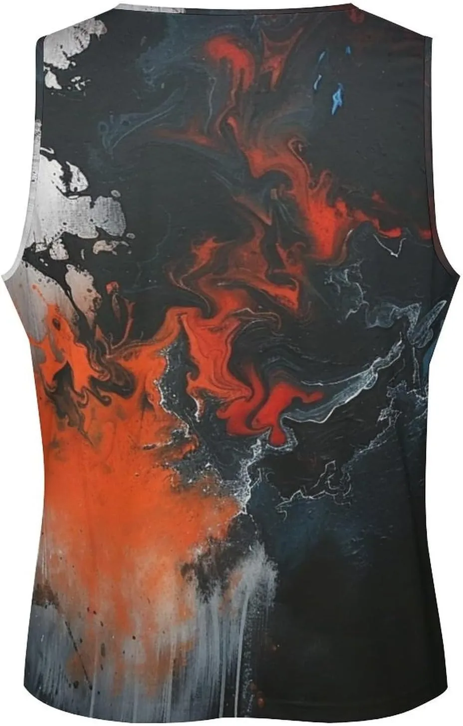 MARSVOVO Graphic Tank Tops for Men Summer 2024 Vintage Graffiti Casual Breathable Quick-Dry Muscle Soft Underwear