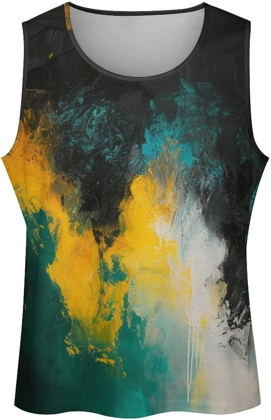 MARSVOVO Graphic Tank Tops for Men Summer 2024 Vintage Graffiti Casual Breathable Quick-Dry Muscle Soft Underwear