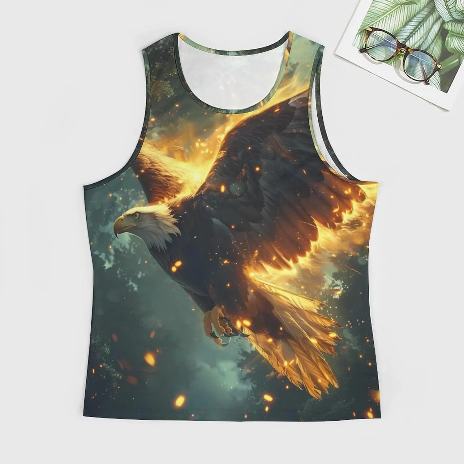 MARSVOVO Workout Tank Tops for Men Animal Graphic Casual Sleeveless Breathable Quick-Dry Muscle Vest Fashion Summer 2024