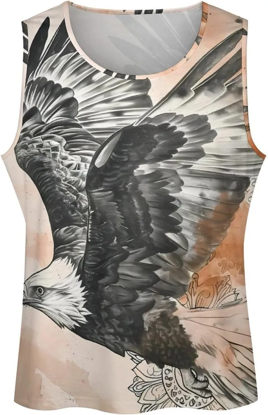 MARSVOVO Workout Tank Tops for Men Animal Graphic Casual Sleeveless Breathable Quick-Dry Muscle Vest Fashion Summer 2024
