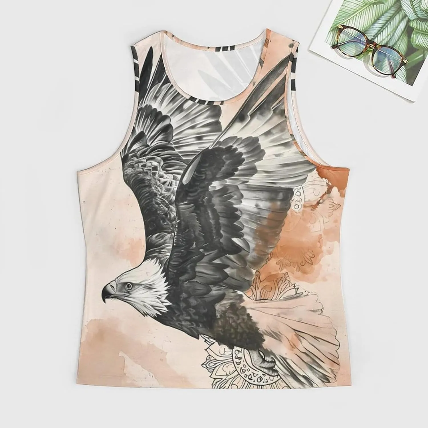 MARSVOVO Workout Tank Tops for Men Animal Graphic Casual Sleeveless Breathable Quick-Dry Muscle Vest Fashion Summer 2024