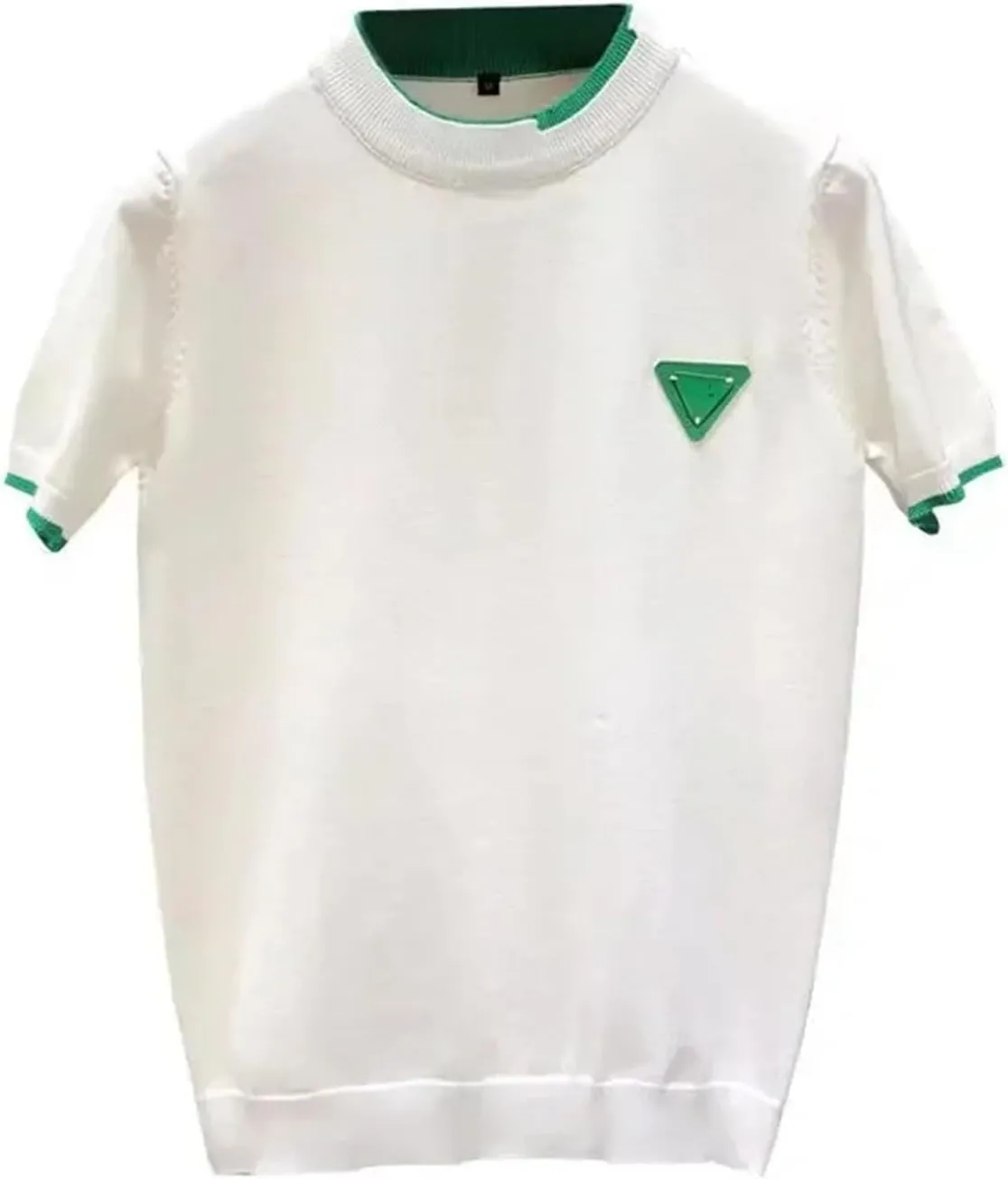 Men's Ice Silk Crew Neck T-Shirt, Slim Fit Half Sleeve Layering Top