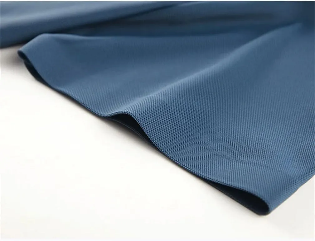Men's Ice Silk Short Sleeve Polo Shirt Quick-Dry Summer T-Shirt for Middle-Aged Men Breathable Casual Tops