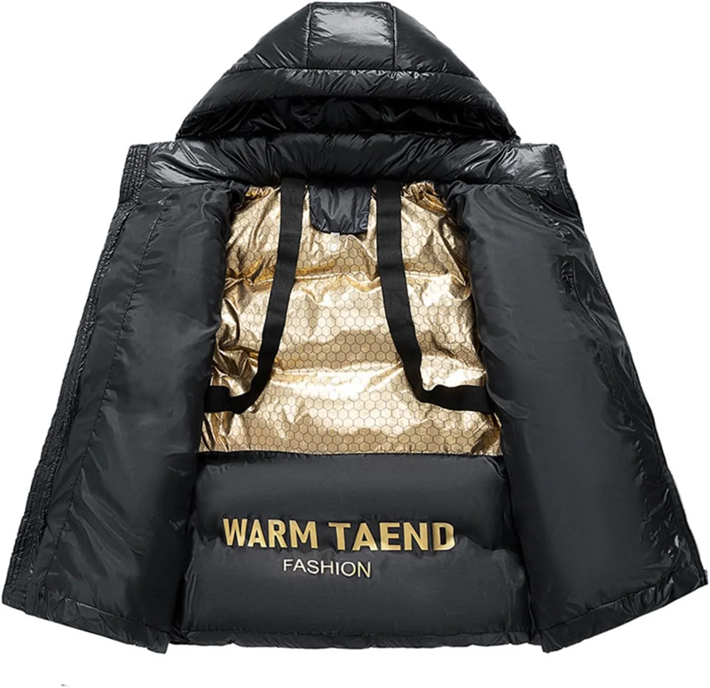 Men's Jacket Autumn and Winter Fashion Thickened Warm Hooded Cotton-Padded Jacket Men's Casual Loose Windproof Coat