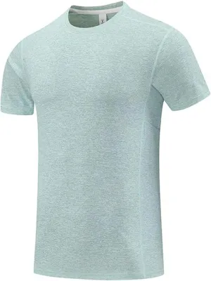 Men's Quick Dry Workout Running T-Shirt Short Sleeve Crewneck Moisture Wicking Athletic Gym Tee Tops