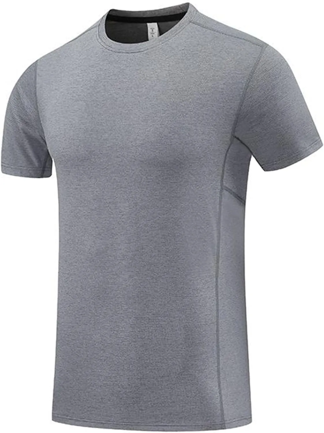 Men's Quick Dry Workout Running T-Shirt Short Sleeve Crewneck Moisture Wicking Athletic Gym Tee Tops