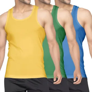 Men's Undershirt Tank Top T-Shirt Vest Breathable Musle Tee Sleeveless Shirt for Gym Bodybuilding Slim Fit
