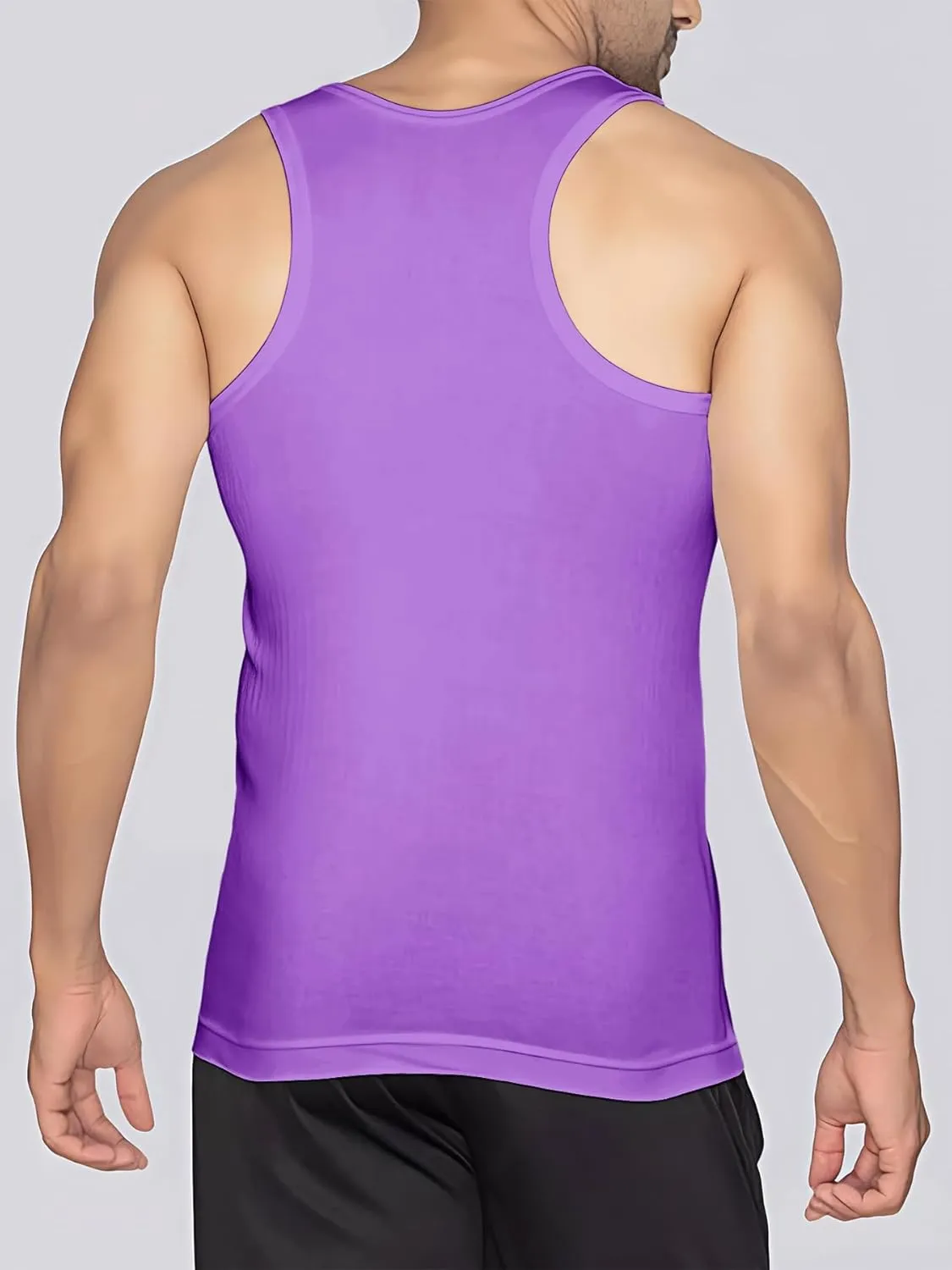 Men's Undershirt Tank Top T-Shirt Vest Breathable Musle Tee Sleeveless Shirt for Gym Bodybuilding Slim Fit
