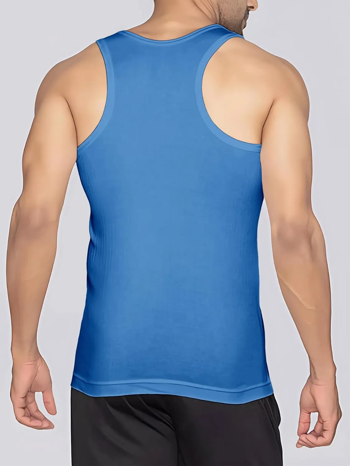Men's Undershirt Tank Top T-Shirt Vest Breathable Musle Tee Sleeveless Shirt for Gym Bodybuilding Slim Fit