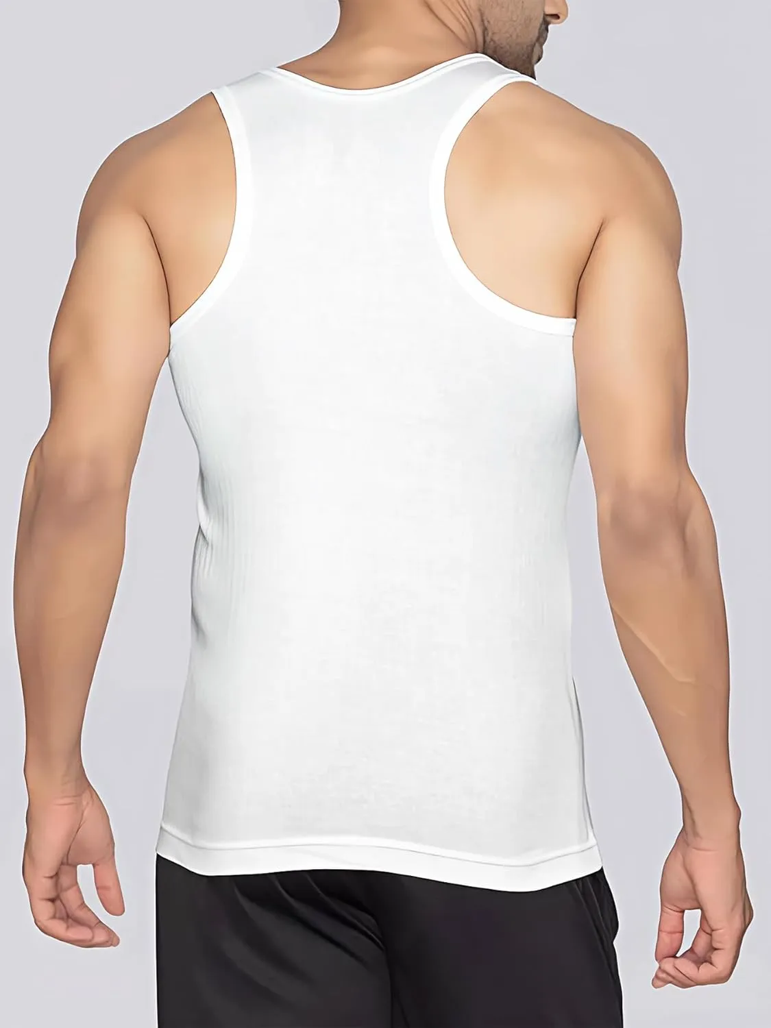 Men's Undershirt Tank Top T-Shirt Vest Breathable Musle Tee Sleeveless Shirt for Gym Bodybuilding Slim Fit